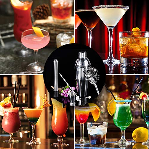 GOLDGE 2 Bargeschirr, 11-teilig, Cocktail-Shaker, Edelstahl, Bar-Werkzeug-Set – Bild 6