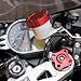 Aluminium Reservoir Cap Round Front Brake Red