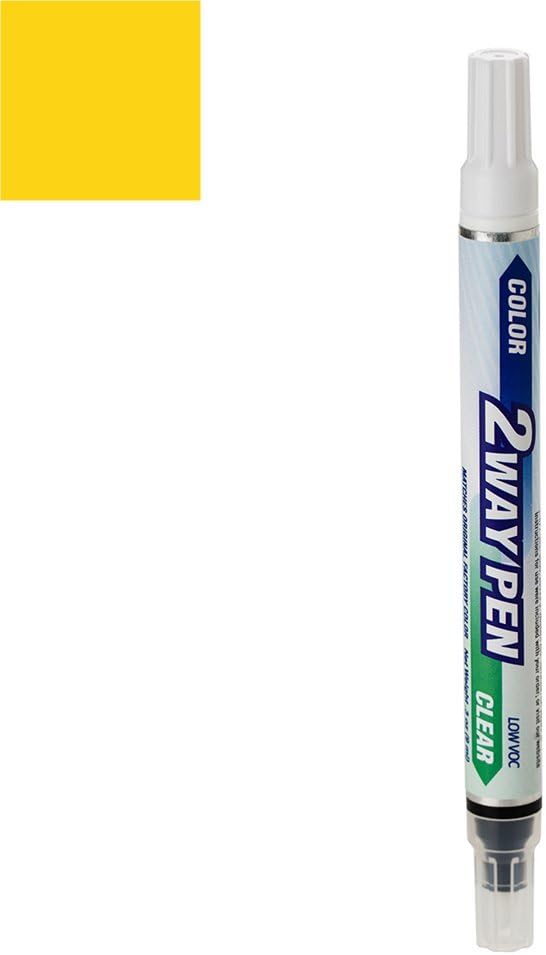 ExpressPaint 2WayPen - Automotive Touch-up Paint for Nissan Xterra - Solar Yellow EW3 - Color + Clearcoat Only