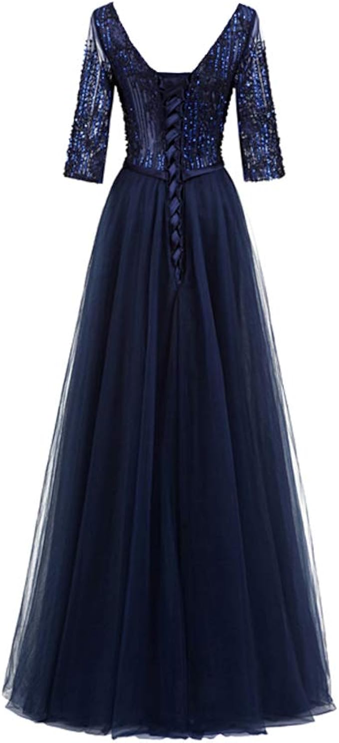 half sleeve mother of the bride dresses long