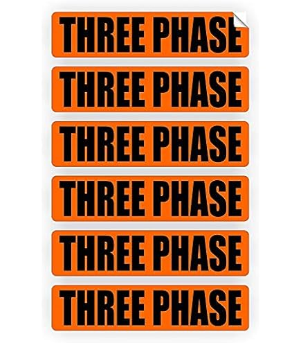 120V Voltage & Conduit Markers – 6-Pack Electrical Stickers / Decals / Labels