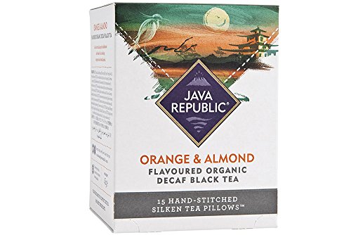 Orange and Almond Flavoured Decaf Black Tea, 15 Tea Bags (1 Box)