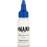 Dynamic Color Triple White Tattoo Ink, Made in USA Since 1990, 1 oz | Sterilized and lot-numbered for full traceability; established American brand trusted by artists worldwide