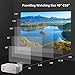 Mini Projector [2020 Updated], Projector 1080P Supported, 4500 Lux 210″ Display with 52,000 Hrs LED Movie Projector Compatible with Phone,Computer,Laptop,USB,HDMI,VGA,SD PONER SAUNDthumb 3