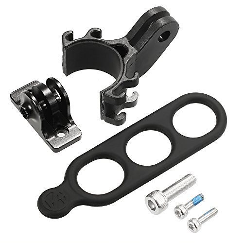 Lixada Aluminum Alloy Camera Holder Mount with Bike Light Holder Rubber Strap Headlight Clamp