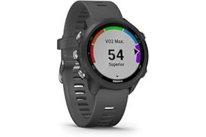 Garmin Forerunner 245, GPS Running Smartwatch with Advanced Dynamics, Slate Gray