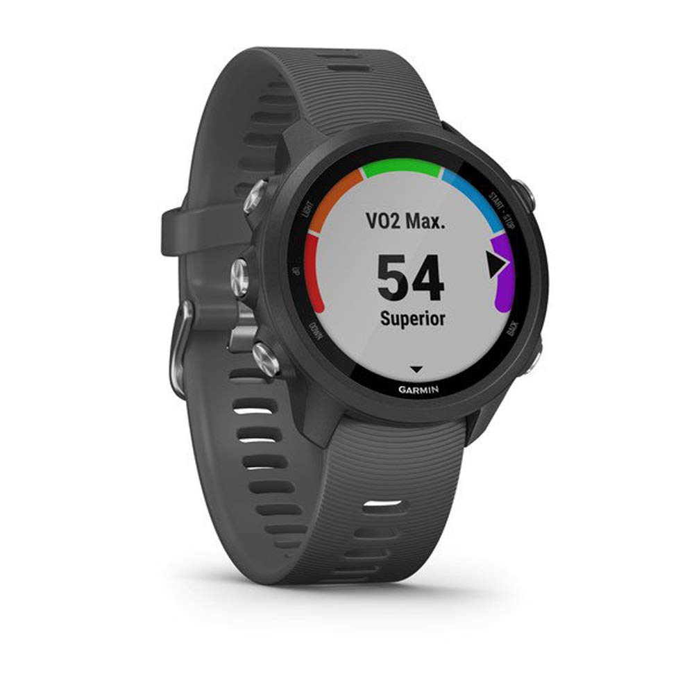 Garmin Forerunner 245, GPS Running Smartwatch with Advanced Dynamics, Slate Gray
