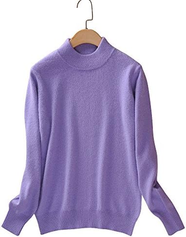 Guandoo Women's Slim Wool Turtleneck Crew Neck Knit Jumper Pullover Sweater