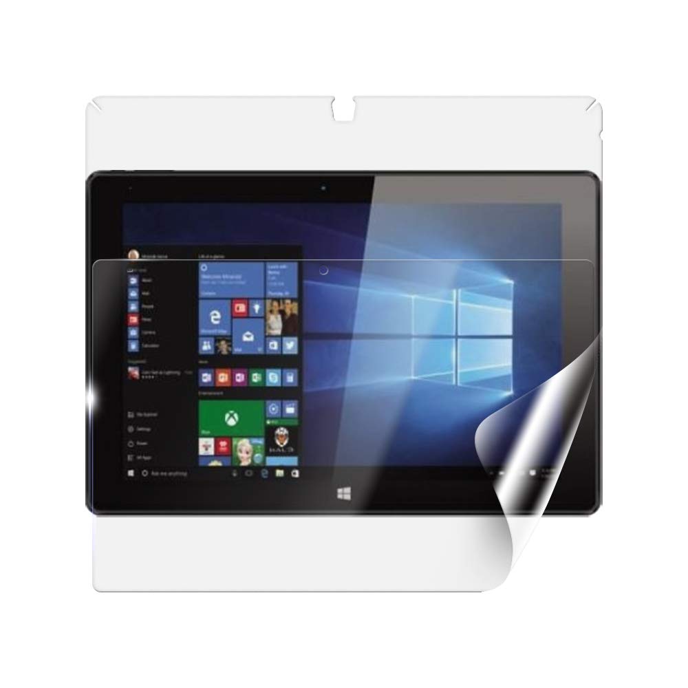 Screen Shield Protective Film for UMAX VisionBook 10Wi-S [Pack of 2] - Full Cover of the Display and Back - Bubble Durable, Flexible and Self-Healing Against Micro-Scratches - No Tempered Glass