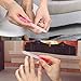 Glass 5PCS Crystal Nail File with Case Professional Manicure Nail Care for Women