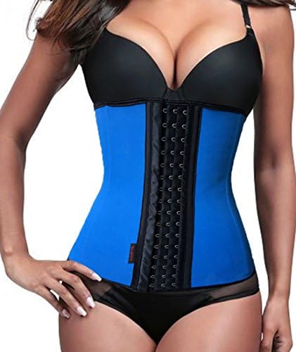 Liangxing Women's Latex Underbust Corset Waist Training Cincher 9 Steel Boned