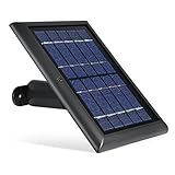 Wasserstein Solar Panel Compatible with Spotlight Cam Battery - Power Your Surveillance Camera continuously (Black)
