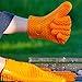 Silicone BBQ Gloves / Cooking Gloves - Premium Quality Kitchen Mitts for Barbecue, Baking, Grilling [Plus Stainless Steel Cooking Tongs as Bonus] - 425 F Heat Resistant Oven Mitts