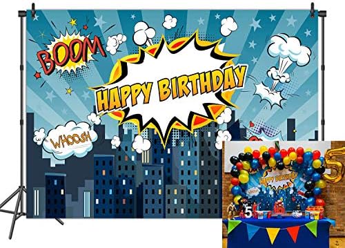 Daniu 7x5ft Superheros Toile De Fond Pour Photo Bebe Douche Anniversaire Photographie Fond Super Heros Decorations De Fete Decors Fond Studio Accessoires