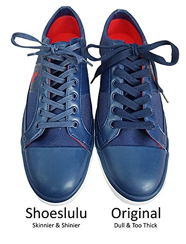 Shoeslulu 30" Premium Flat Waxed Cotton Bootlaces Shoelaces (29.5 in. (75 cm), Cigar Brown)