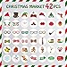 dizaul 2019 Christmas Photo Booth Props – 42 Pack DIY Xmas Photography Decorations - Funny Selfie and Photo Prop Pack for Christmas and New Year Party – Winter Holidays Supplies for Kids and Adults