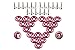 Ryanstar Red Racing Aluminum Fender Washers Kit 1set=20pcs Washers and Bolt