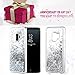 Caka Galaxy S9 Plus Case, Galaxy S9 Plus Glitter Case Liquid Series Luxury Fashion Bling Flowing Liquid Floating Sparkle Glitter Soft TPU Case for Samsung Galaxy S9 Plus (Silver)