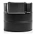 SlideBelts Men's Classic Belt - Custom Fit (Black Leather with Gunmetal Buckle (Vegan), One Size)