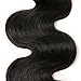 CLAROLAIR Brazilian Body Wave Bundles Brazilian Virgin Hair Body Wave One Bundles Vigin Brazilian Hair Body Wave Natural Color (100+/-5g)/pc 20 INCH
