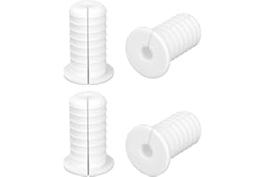 LASUROA 4pcs 3/4 Inch Cable Grommets for Starlink, Anti-Slip Cable Routing Kit Split Wall Hole Pass Through Bushing Grommet for Ethernet/TV Wires Waterproof Cord Protection Accessories Part(19mm Dia, White)
