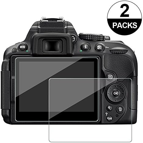 FilmPro Glass for for Nikon D5300 D5500 D5600,Camera Screen Protector Anti-scratch Tempered Glas (2-Pack)