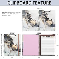 Rimilak Spiral Clipboard Folio with Refillable