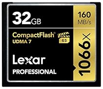 Lexar Professional 1066x 32GB VPG-65 CompactFlash card (Up to 160MB/s Read) w/Free Image Rescue 5 Software LCF32GCRBNA1066