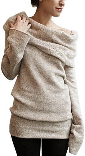 Milazer Hoodie Women Long Sleeve Sweatshirt Sweater Hooded Coat Pullover Shirt (M, Brown)