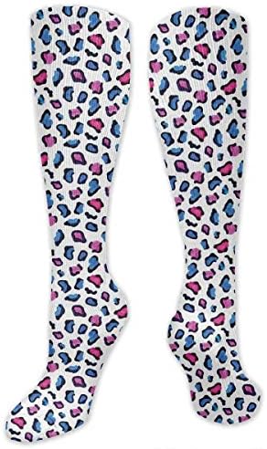 Personalized Compression Socks，Pineapple Figures Pattern Exotic Fruit In Digital Watercolor Illustration，Best Medical,for Running,Hiking，Varicose Veins，Circulation & Recovery