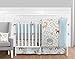 Sweet Jojo Designs Woodland Animal Toile Foldable Fabric Storage Cube Bins Boxes Organizer Toys Kids Baby Childrens for Collection Set of 2