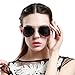 LianSan Designer Oversized Double Bridge Unisex Men Women Large Metal Driver Polarized Sunglasses 808 (silver frame black lenses)