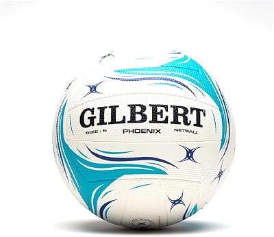 Gilbert Phoenix Match Netball Teal Size 5 Moulded Rubber Grip