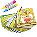 Kingseye Water Painting Graffiti Book Card 26 Letters Children‘s Early Education Cognitive Cards ABC Alphabet Word Colouring Doodle Board + 2 Magic Drawing Pens Games Toy for Toddlers Kids Baby