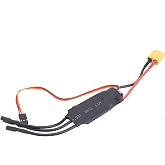 40A Brushless ESC for RC Drones Airplanes | 55A current, throttle calibration, overheat low voltage protection, 3A 5V BEC output, 34g lightweight design