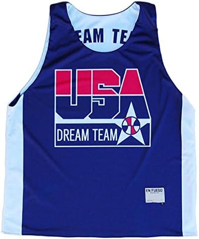 USA Dream Team Sublimated Basketball Reversible, Navy, Medium