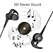 BYZ Earhook Earphones with Mic Black
