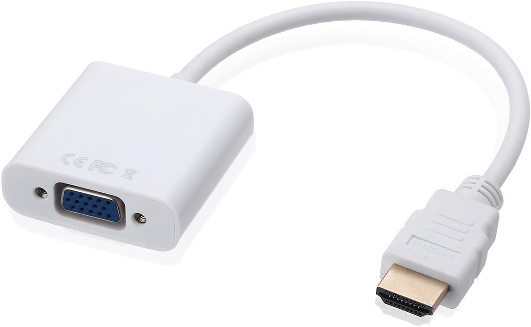 Aibocn 1080P HDMI Male to VGA Female Video Converter Adapter Cable for PC Laptop HDTV Projector and Other HDMI Input Devices