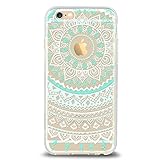 iPhone 6 plus Case,IPhone 6s plus Case,by Ailun,Solid Acrylic Back&Reinforced Soft TPU Frame,Ultra-Slim,Shock-Absorption Bumper,Anti-Scratch&Fingerprint&Oil Stain Cover[Mandala MintGreen]