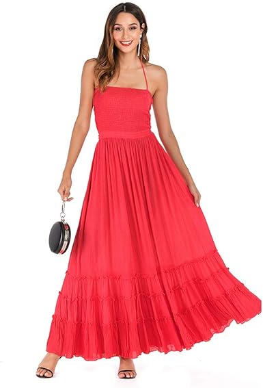 strappy backless dress