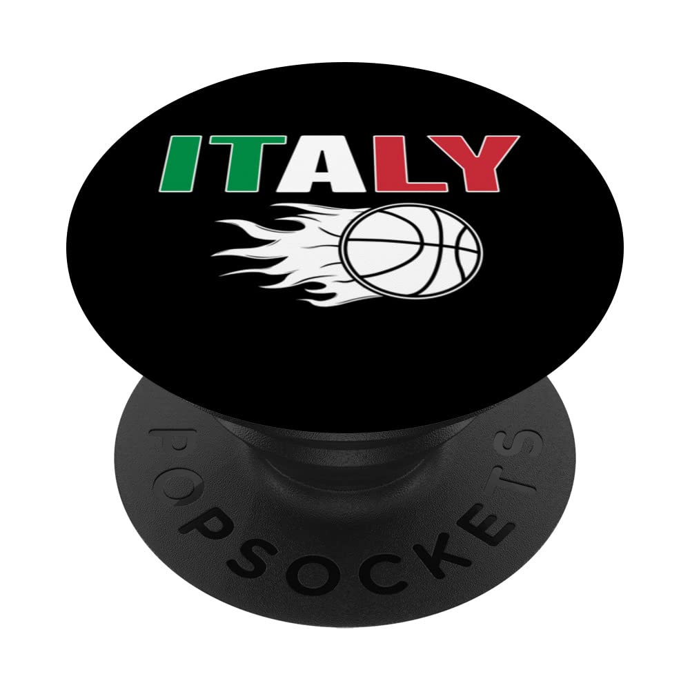 Proud Italy Basketball Fans Jersey Pride Italian Flag Sports PopSockets Swappable PopGrip