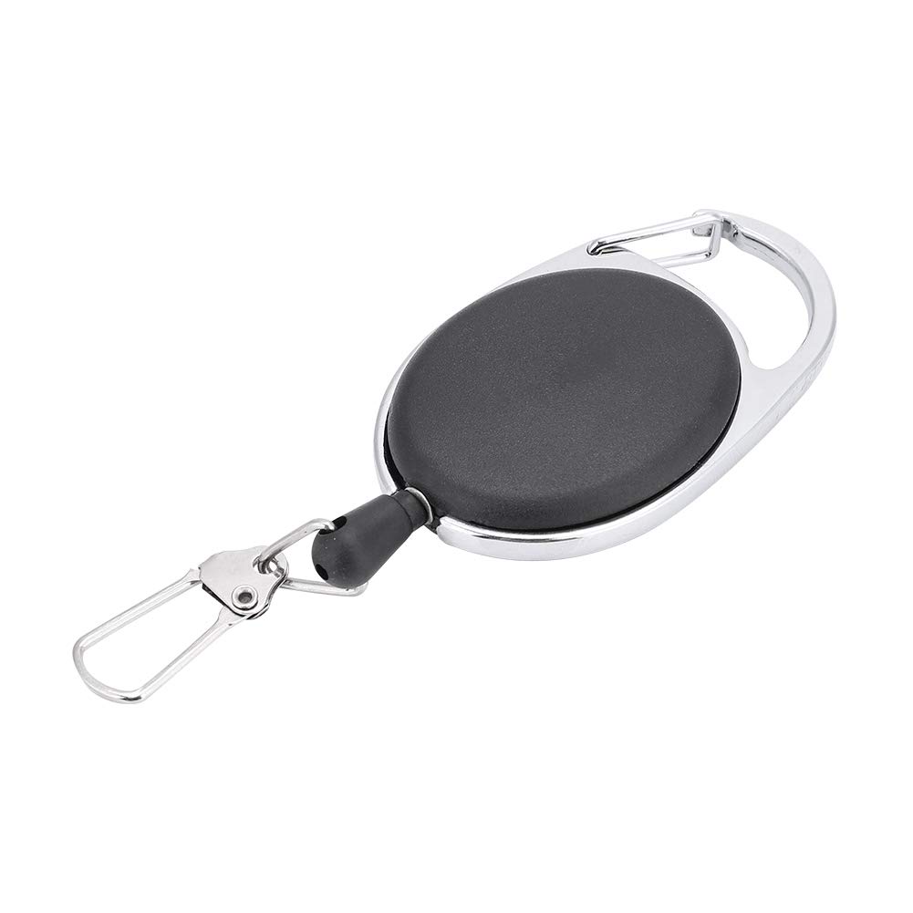 Alomejor Retractable Key Ring Heavy Duty Key Reel Retractable Key Recoil Pull Badge Reel Key Ring for Key Ring