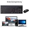 Wireless-Keyboard-and-Mouse-Cimetech-24G-Compact-Keyboard-Mouse-Comb-Set-Slim-Sleek-Design-with-Number-Pad-Desktop-Cordless-for-PCDesktopComputer-Laptop-Windows-XPVista7810-UK-Layout Wireless Keyboard and Mouse, cimetech 2.4G Compact QWERTY UK Layout USB Keyboard and Silent Mouse Set Cordless Slim Mini…