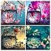 BYAMD 4 Pack Diamond Painting Kits for Adults Kids Set Cups Full Drill Diamond dotz for Home Wall Decor