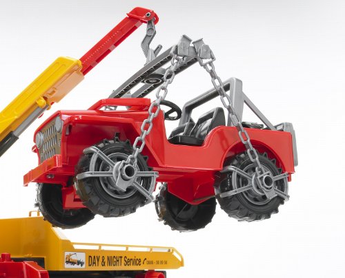 Bruder Man Tga Tow Truck With Cross Country Vehicle