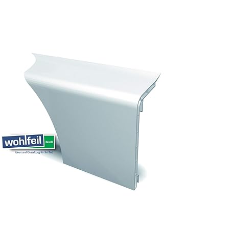 HZ Sockelleisten Fußbodenleisten Heizungsrohrverkleidung SLF 2000 Farbe weiss 2,00 meter