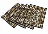 Frank Lloyd Wright Oak Park Skylight Window Tapestry Placemat SET of FOUR