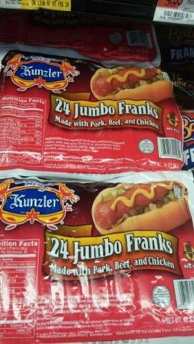Kunzler Jumbo Franks 3 Lb (2 Pack)