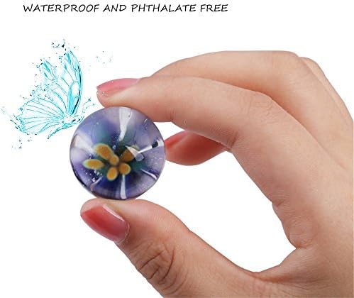 Kegel Balls, Blossom Glass Ben Wa Balls Set of 2 with Storage Case (Blue6)