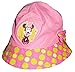Minnie Mouse Disney Polka Dot Little Girls Toddlers Bucket Hat Pink/Lime